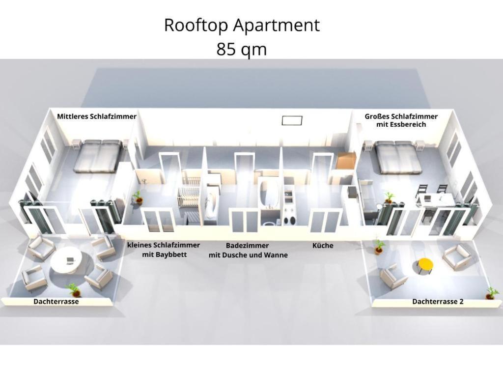 Residenz Goethe Mit Whirlpool Und 2 Dachterrassen Apartment *